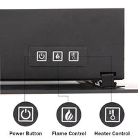 Electric Fireplace - 42 Inch Faux Fireplace with Flame Wall Hanging Installation - Remote Control Operated, Safe for Daily Use Wide Wall Mount Heater