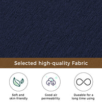 Chaise Lounge Indoor, 65" Mid-Century Modern Fabric Corner Lounge Chair, Modern Upholstered Chaise Sofa with High Resilience Foam Cushions for Sleeping Living Room Bedroom Office Apartment, Blue