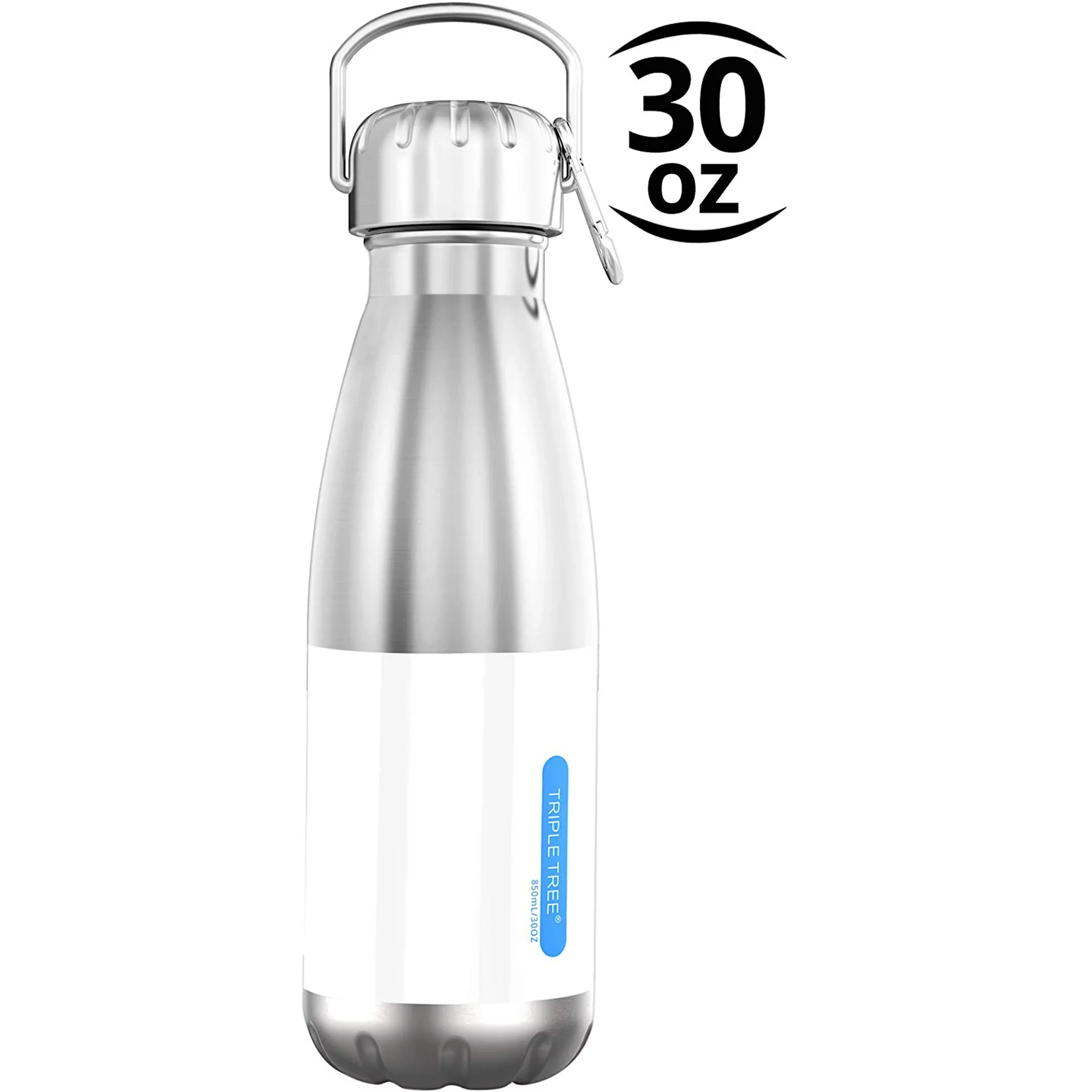 30oz Stainless Steel Insulated Water Bottle, Vacuum Double Wall Bottle Scratch Resistance & Eco-Friendly Water Bottle, Keeps Hot and Cold for Bike Travel Office Camping Leakproof Thermo Mug