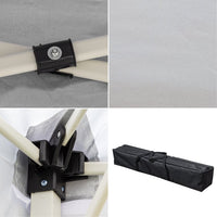 10'x10' Waterproof Folding Tent, Pop Up Canopy Tent Portable Tent with Carry Bag, Instant Outdoor Canopy Easy Set-up Straight Leg Folding Shelter with 100 Square Feet of Shade, Beach Tent Beach Canopy