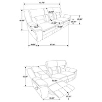 Triple Tree Greer Brown Upholstered Tufted Sofa with Pillow Top Arms