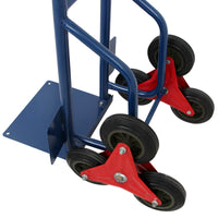 Stair Climbing Hand Truck 440lb，Heavy Duty Dolly Cart for Stairs, Hand Truck, Warehouse Appliance Cart with Six Wheels, Red