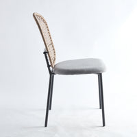 Dining Chairs Set of 4, Modern Style Kitchen Chairs, Sennit Chairs with Back, Comfortable Soft Cushion Side Chair for Kitchen Dining Bedroom Living Room, Matt Black