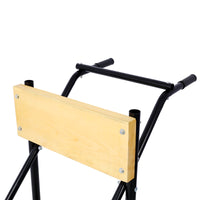 Outboard Boat Motor Stand, Engine Carrier Cart Dolly Storage Pro Heavy Duty Multi Purposed Engine Stand with Wheels and Ergonomic Handles, 315lbs Weight Capacity (Wood)