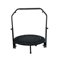 40 Inch Foldable Mini Exercise Trampoline for Adults Kids, Indoor Outdoor Fitness Rebounder with Adjustable Height, Max Load 330 lbs