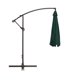 10FT Patio Umbrella with Cross Base,Cantilever Canopy Hanging Umbrella with Crank & Tilt,Water Proofed,UV Protection 100,Table Market Patio Umbrella with 8 Steel Ribs,for Backyard,Poolside,Lawn,Garden
