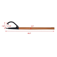 Steel Timberjack Wood Handle - 49" Log Roller Grabber Cant Hook and Cutting Jack (Cant Hook, Cant Dog, Log Jack, Log Stand, Log Peavey)