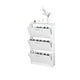Shoe Cabinet for Entryway, White Narrow Shoe Storage Cabinet Flip Down Shoe Rack Wood 3 Tier Shoe Organizer for Home and Apartment, Modern Shoe Storage Cabinet with 3 Flip Drawers for Entrywa, White