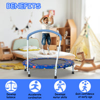 Triple Tree 36" Toddler Trampoline for Kids 1 Year Plus with Handle, Baby Gifts for Boys and Girls, Indoor and Outdoor