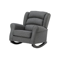 Triple Tree Grey Rocking Chair with Flared Arm
