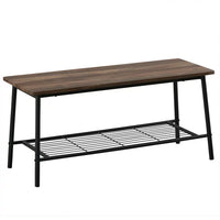 6-Piece Dining Set with Storage Racks, Modern Dining Table Set with Rectangular Table, Bench and 4 High Backrest Chairs for 6 Person with Steel Frame for Dining Room Living Room Kitchen, Natural