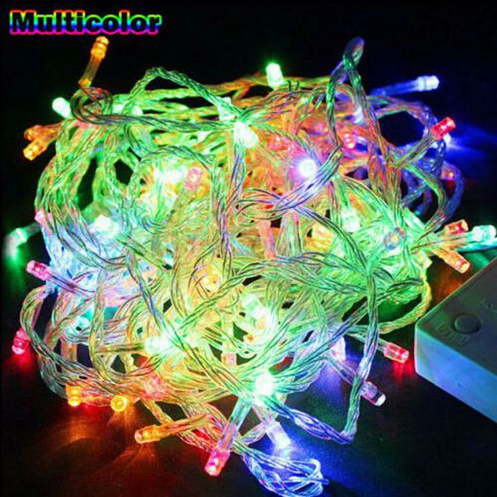100 LED Color Changing Christmas Lights, Colorful String Lights Waterproof Green Blue Purple Tree Lights Plug in for Indoor Outdoor Halloween Xmas Party Wedding Decor