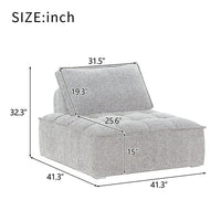 Accent Barrel Chair, Modern Upholstered Leisure Lounge Chair Lazy Sofa with 1 Pillow and Solid Wood Frame, Oversized Single Sofa Chair, Comfy Armless Barrel Chair Reading Chair for Living Room, Black
