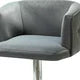 Velvet Swivel Bar Stools with Armrest and Footrest, Adjustable Height Bar Chair with Button Tufted Back and Metal Base for Club Counter and Home Kitchen, Grey