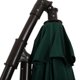 10FT Patio Umbrella with Cross Base,Cantilever Canopy Hanging Umbrella with Crank & Tilt,Water Proofed,UV Protection 100,Table Market Patio Umbrella with 8 Steel Ribs,for Backyard,Poolside,Lawn,Garden