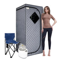 Portable Sauna for Home - Steam Sauna Tent, Personal Sauna - Sauna Heater, Tent, Chair, Remote Included for Home Sauna - Enjoy Your Own Personal Spa, Gray