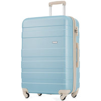 Lightweight Hardshell ABS 3pcs Suitcase Sets(20in 24in 28in), Expandable Luggage Sets with TSA Lock Spinner Wheels for Travel, Blue