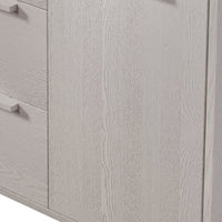 Accent Dresser, 3-Drawer Dresser Cabinet with 3 Drawers and 1 Door, Modern Style Manufactured Wood Storage Cabinet Dresser with Solid Wood Legs, Dresser Organizer for Bedroom Living Room, Stone Gray