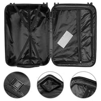 3 Pieces Luggage Sets, Expandable Large Capacity Traveling Storage Suitcase, Hardside Lightweight Durable Suitcase Sets with Spinner Wheels and TSA Lock, 20in/24in/28in, Purple