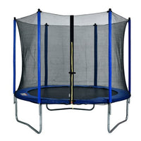 Trampolines 10 FT Recreational Trampoline with Enclosure Net, Outdoor Trampoline for Kids and Adults with Spring Pad, Jumping Mat & Ladder(Blue)