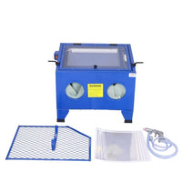 Bench Top Abrasive Blast Cabinet 80 psi, 25 gallon Removes Rust, Grime, and Paint, Great for Automobile Rebuilders or Anyone Restoring Antique Metal Objects