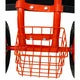 Rolling Gardening Chair Cart with Wheels,360 Swivel Seat with Tool Tray and Storage,Garden Scooter Seat for Patio Yard Flower,Red