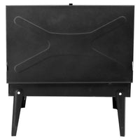 Camping Campfire Grill with Lid, Portable Folding Square Charcoal Grills, Adjustable Height Small BBQ Grill with Barbecue Spatula, Anti-scald Handle and Barbecue Spit for Outdoor Cooking, Bonfire