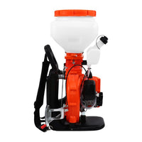 2 Stroke Engine Gas Powered Backpack Sprayer 3.7 Gallon Fogger Mist Blower Sprayer Duster Mist Blower with Extended Hose for Greenhouse
