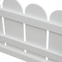 Twin House Bed, Floor Bed with Roof and Fence, Solid Wood Bed Frame for Kids Teens Girls Boys, Not included Slats, Box Spring Needed, No Limit Weight Capacity, White