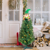 3ft-mini-christmas-tree-129-branch-30-led-light-pre-lit-artificial-mini-christmas-tree-with-santa-claus-decoration-green-xmas-tree-for-indoor-and-outdoor-office-holiday-party-decor