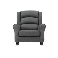 Triple Tree Grey Rocking Chair with Flared Arm