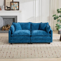 Triple Tree Cloud Sofa LoveSeat (Ottoman is not included), Modern Sectional Couch, for Living Room Bedroom and Apartment