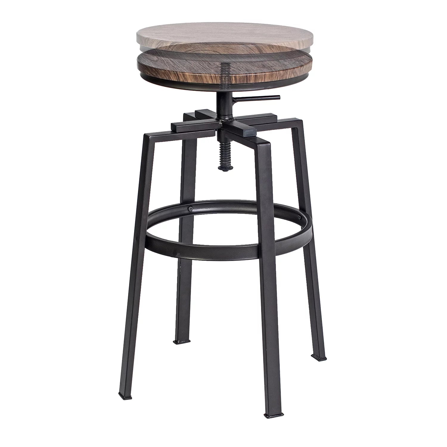 Bar Stools Set of 2 26.2 29.1 Inch Vintage Industrial Bar Stool Farmh tripletreebrands