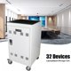 Mobile Charging Cart Docking 30 Device,Laptop Storage Rack with Combination Lock,Mobile Charging Cabinet with Wheels for Tablets and Laptops