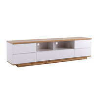 80 inch Modern TV Stand,Media Console Entertainment Center with Door Storage and Open Shelf,TV Console Table,Modern TV cabinet for living room,Bedroom,White