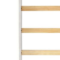 Solid Wood Twin Size Low Bunk Bed with Slide and Ladder, Mini Slide Loft Bed for Kids, Multifunctional Design, 78.2"L x 82.6"W x 44.4"H, White