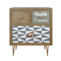 Nightstand, End Table Nightstand with Drawer & Storage Shelf for Living Room, Modern Style Versatile Bedside Table with Metal Feet for Bedroom, Mid Century Accent Furniture for Small Space, D