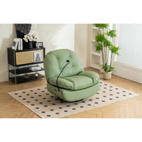 Swivel Chair Power Lift Recliner,Power Lift Recliner Chair with Bluetooth Music Player and USB Charger, Comfy Rocking Chair with Cellphone Holder and Footrest for Living Room