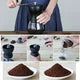Triple Tree Manual Coffee Grinder with Ceramic Burrs, Hand Coffee Mill with Two Glass Jars(11oz each), Brush and 2 Tablespoon Scoop