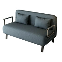 39″ Convertible Chair Bed,Tri-Fold Sofa Bed with 5-Position Adjustable Backrest and Pillow,Leisure Chaise Recliner Chair with Sturdy Steel Frame,Comfortable Sleeper Chair for Home Office