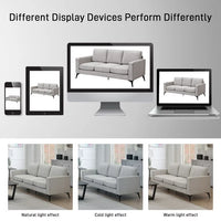 3 Piece Living Room Sofa Set with Armrest, Modern Linen Fabric Upholstered Couch Furniture Set Including 3-Seat Sofa Couch Loveseat and Single Sofa Chair Sofas (1+2+3-Seat Couch), Beige