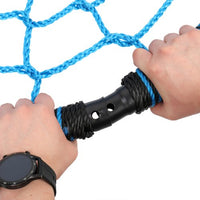 Spider Web Tree Swing 40" for Kids Adults Outdoor Play Round Platform Net Swing Seat for Backyard Playground - Fun for Kids - Included Accessories(Blue)