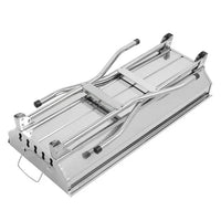 Portable Charcoal Grill Stainless Steel Foldable Cooking Kabob Barbecue Grill with Storage Shelf and Enameled Grill Pan, Outdoor BBQ Grill for Camping Hiking Picnics Beach Party(39.37x12.2x27.95inch)