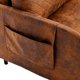 Pull Out Sofa Bed, convertible Sleeper sofa bed, Modern Love seat Sofa Couch with Headboard, Small Love seat Lounge Chaise Armchair with 2 Pillows & Side Pockets for Living Room