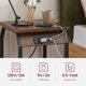End Table with Charging Station, Set of 2 Side Tables with USB Ports and Sockets,Wooden Bedroom Nightstand for Living Room,Bedroom and Small Spaces,Rustic Brown