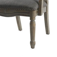 Brentwood Accent Chairs-Birch Hardwood, INCLAKE Hand Carved Scroll Design Living Armchair Modern Classic Style Family Room Sofa Furniture Bedroom Lounge, Medium, Dark Gray