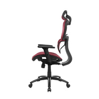 Ergonomic Mesh Office Chair, Height Adjustable Gaming Chair with Lumbar Support, 3D Armrest and Adjustable Headrest,Swivel Computer Chair with Tilt Function, Desk Chair for Home Office,Red
