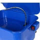Portable Steel Cabinet Parts Washer with 110V Electric Pump, 3.5 Gallon Capacity, Blue