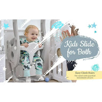 Toddler Swing Set, Adjustable Height Baby Swing, Baby Swings for Infants to Toddler, Freestanding Outdoor Indoor Slide Playset for Toddlers