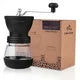 Triple Tree Manual Coffee Grinder with Ceramic Burrs, Hand Coffee Mill with Two Glass Jars(11oz each), Brush and 2 Tablespoon Scoop